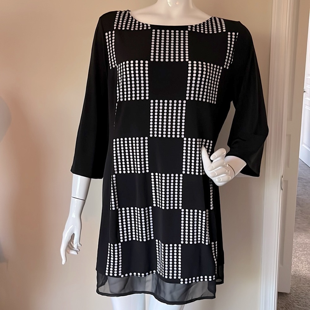 Black and white Style & Co dress. Size L